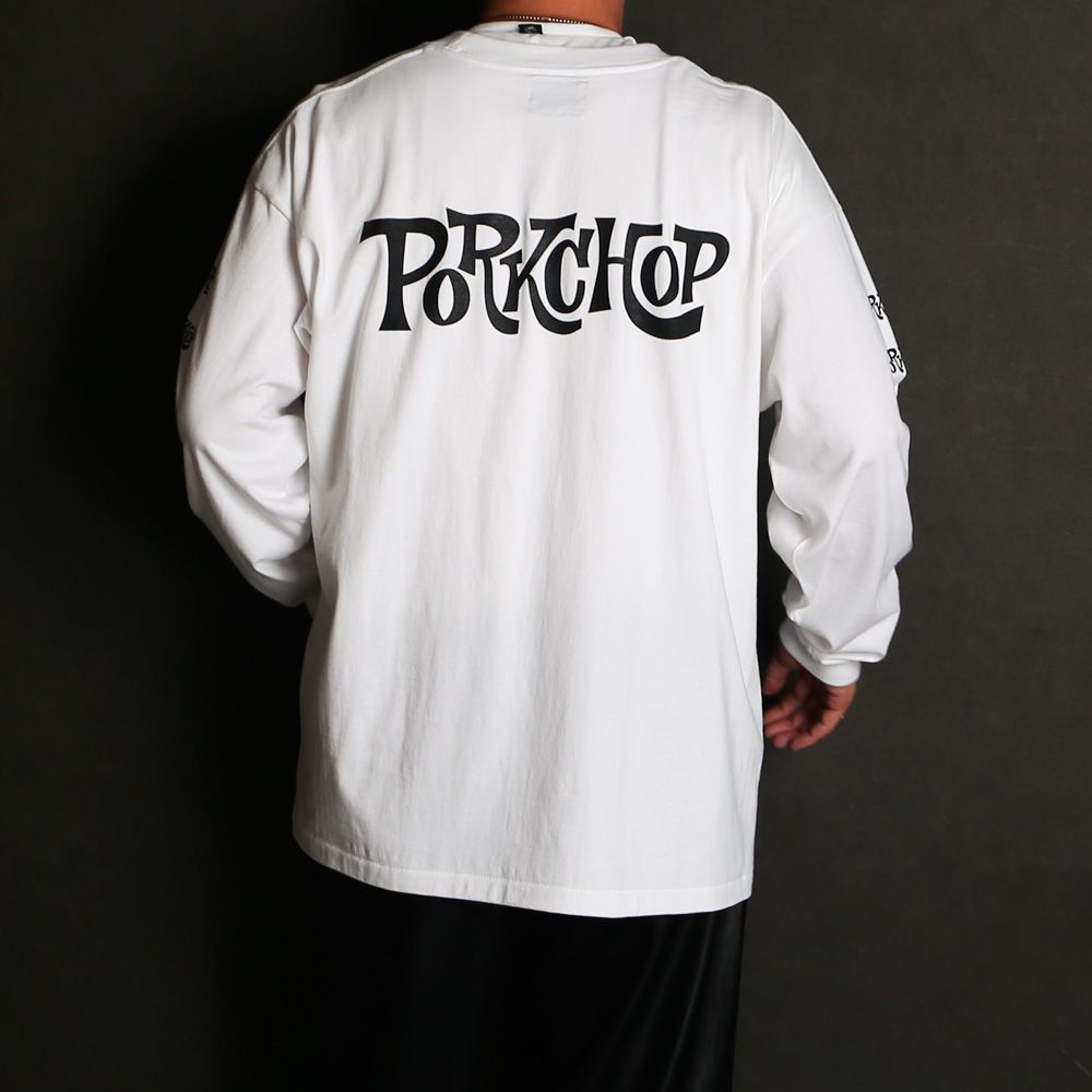 SC LOGO L/S TEE - WHITE / ロングスリーブTシャツ
