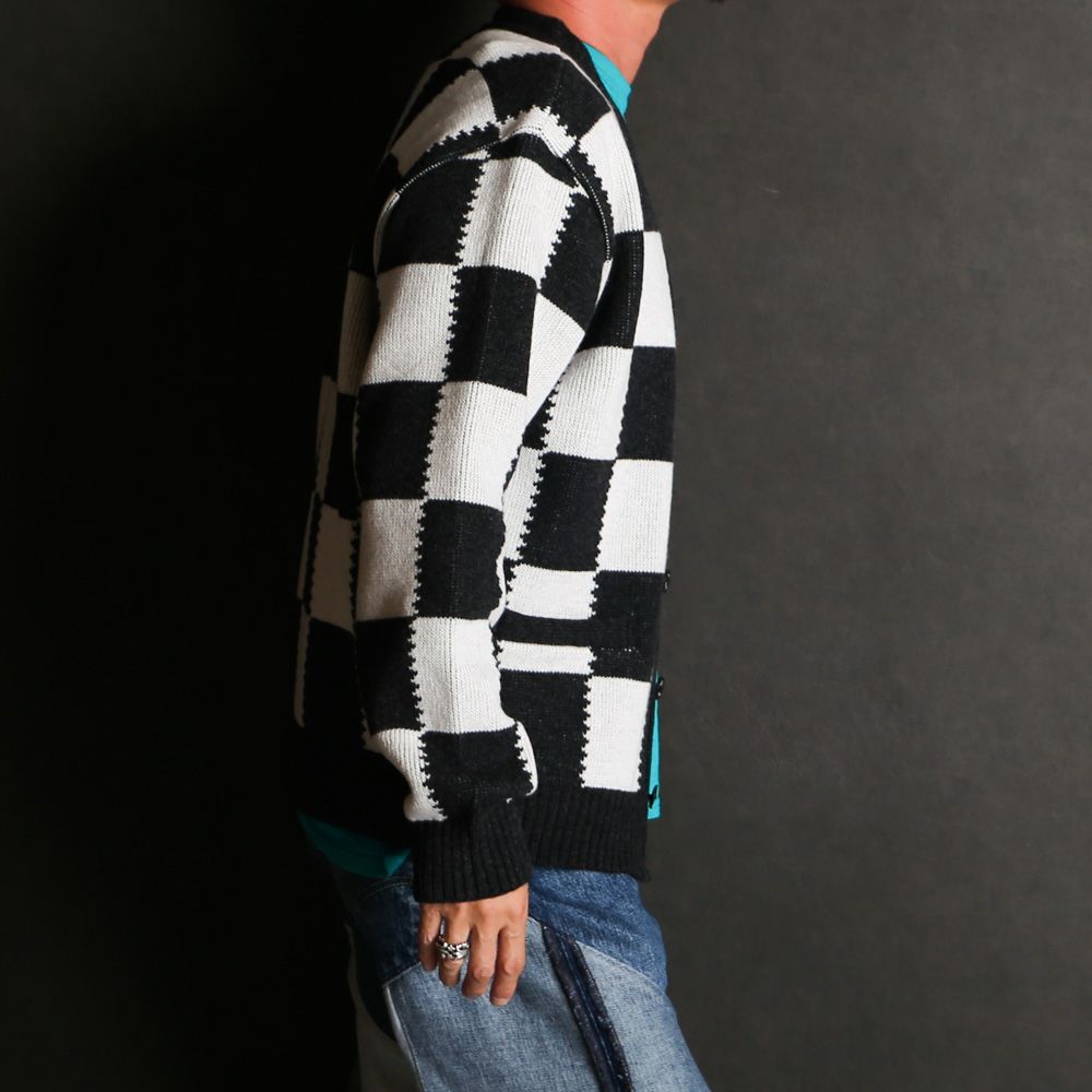 CHECKER CARDIGAN / チェッカー カーディガン / 25'RN-1108
