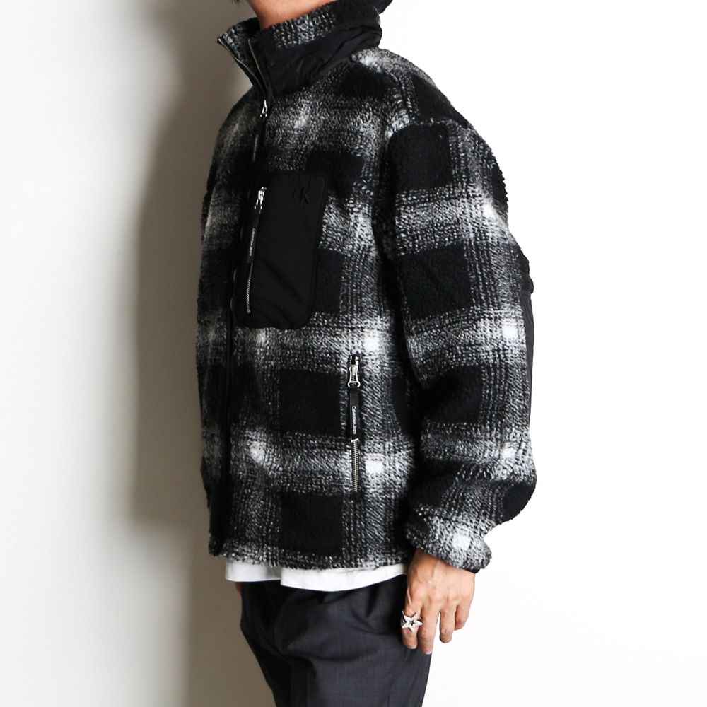 Calvin Klein Jeans - SHADOW PLAID JKT / チェック柄 スタンドカラー