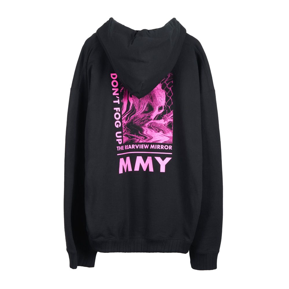 【ラスト1点-サイズ46】 MASSES × Maison MIHARA YASUHIRO / DON'T FOG UP PRINT HOODIE - BLACK / プルオーバー パーカー / C15HD043