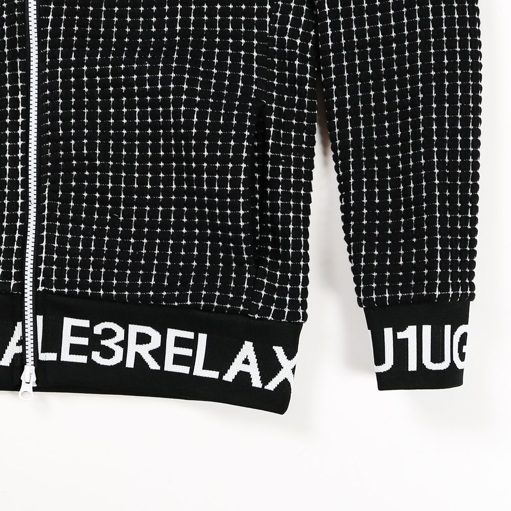 WAFFLE LOGO ZIP HOODIE / ワッフル ジップパーカー / USO-22013