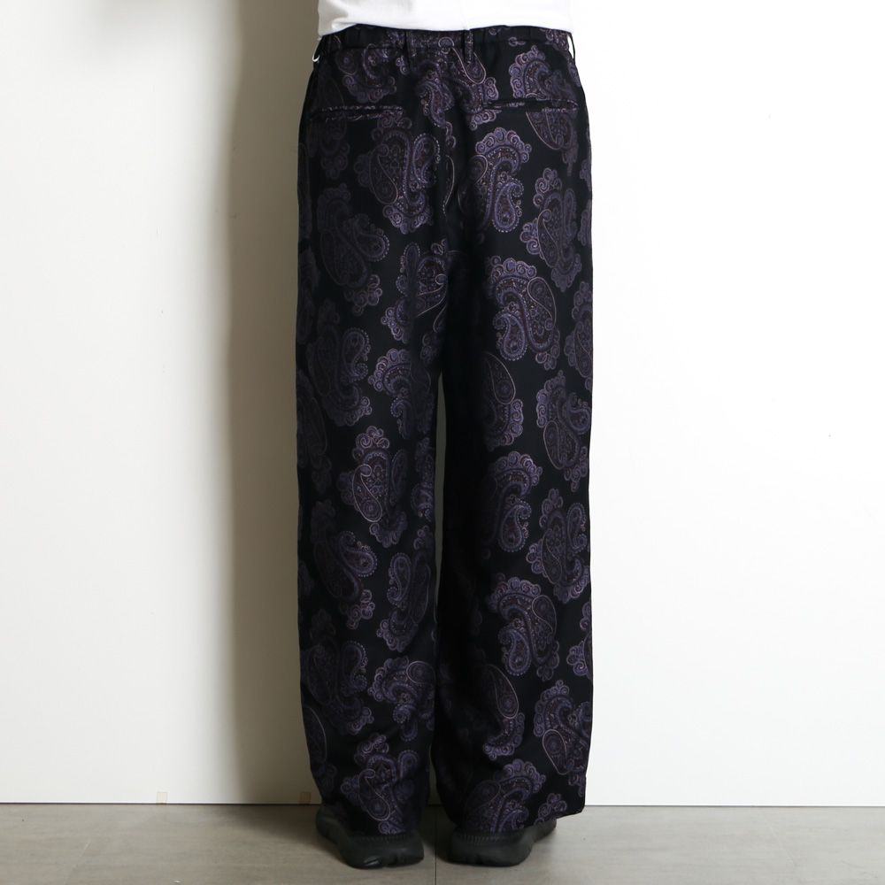 Wide easy pants - Sprinkled paisley jacquard / ワイドイージーパンツ - オリジナルペイズリージャガード / SN-615