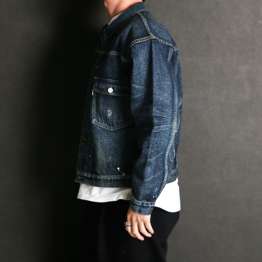 【ラスト1点-サイズM】 #001 T-BACK DENIM JACKET / 2026JK-YY-0001