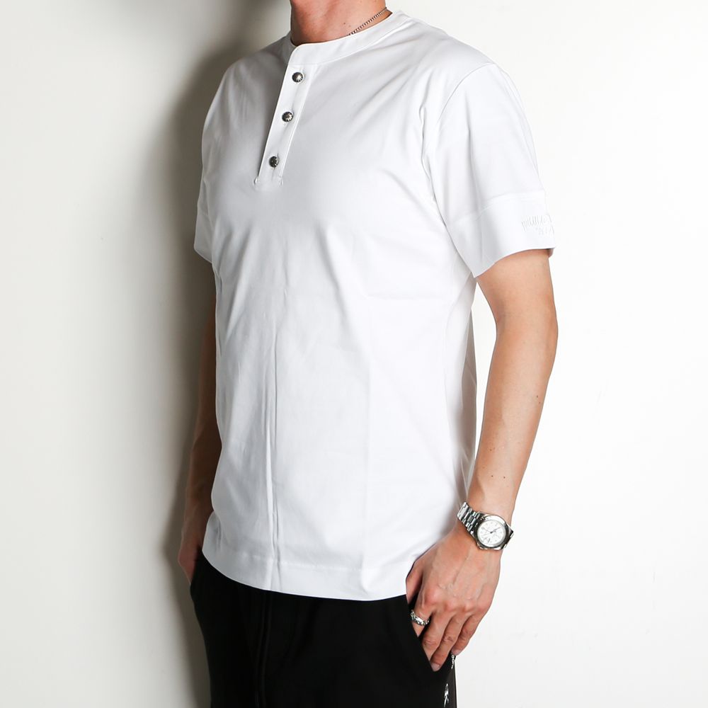 SILKETE HENRY NECK RELAX T-SHIRTS / シルケット ヘンリーネックTシャツ  / UST-22023