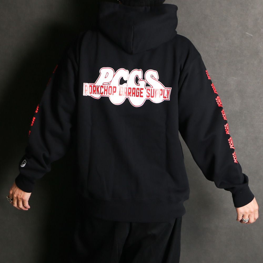 PORKCHOP - PP LOGO ZIP UP HOODIE / ジップアップパーカー | chemical