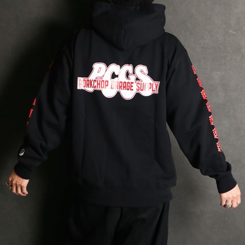 PP LOGO ZIP UP HOODIE / ジップアップパーカー
