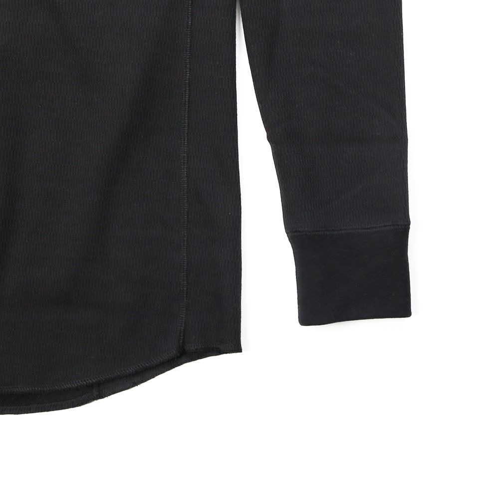 henley long-T(back boa) / ボアフリース ヘンリーネックTシャツ / 7907 lj88s