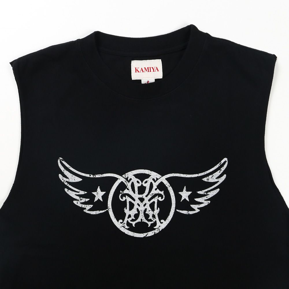 “AERO-KMY” Short N/S Tee T/C - BLACK / ノースリーブ Tシャツ / G16TS093