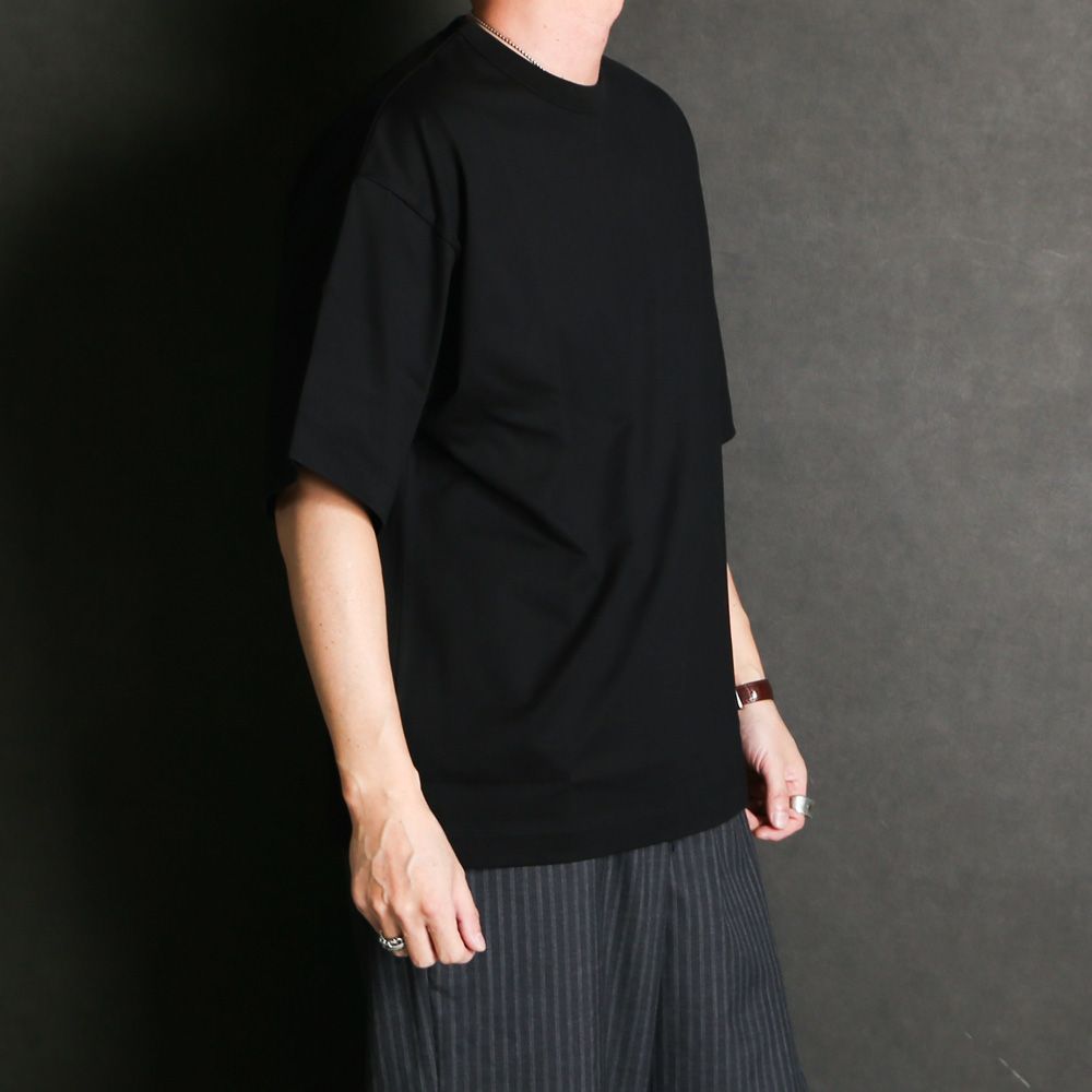 COMFORT FIT Tee - BLACK / オーガニックGIZA 80/3 天竺 サバイバルクロス® - コンフォートフィットTee / A26A19CS02B