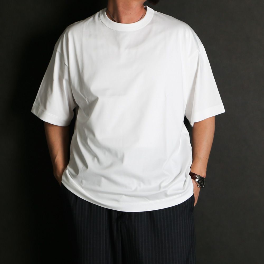 COMFORT FIT Tee - WHITE / オーガニックGIZA 80/3 天竺 サバイバルクロス® - コンフォートフィットTee / A26A19CS02B