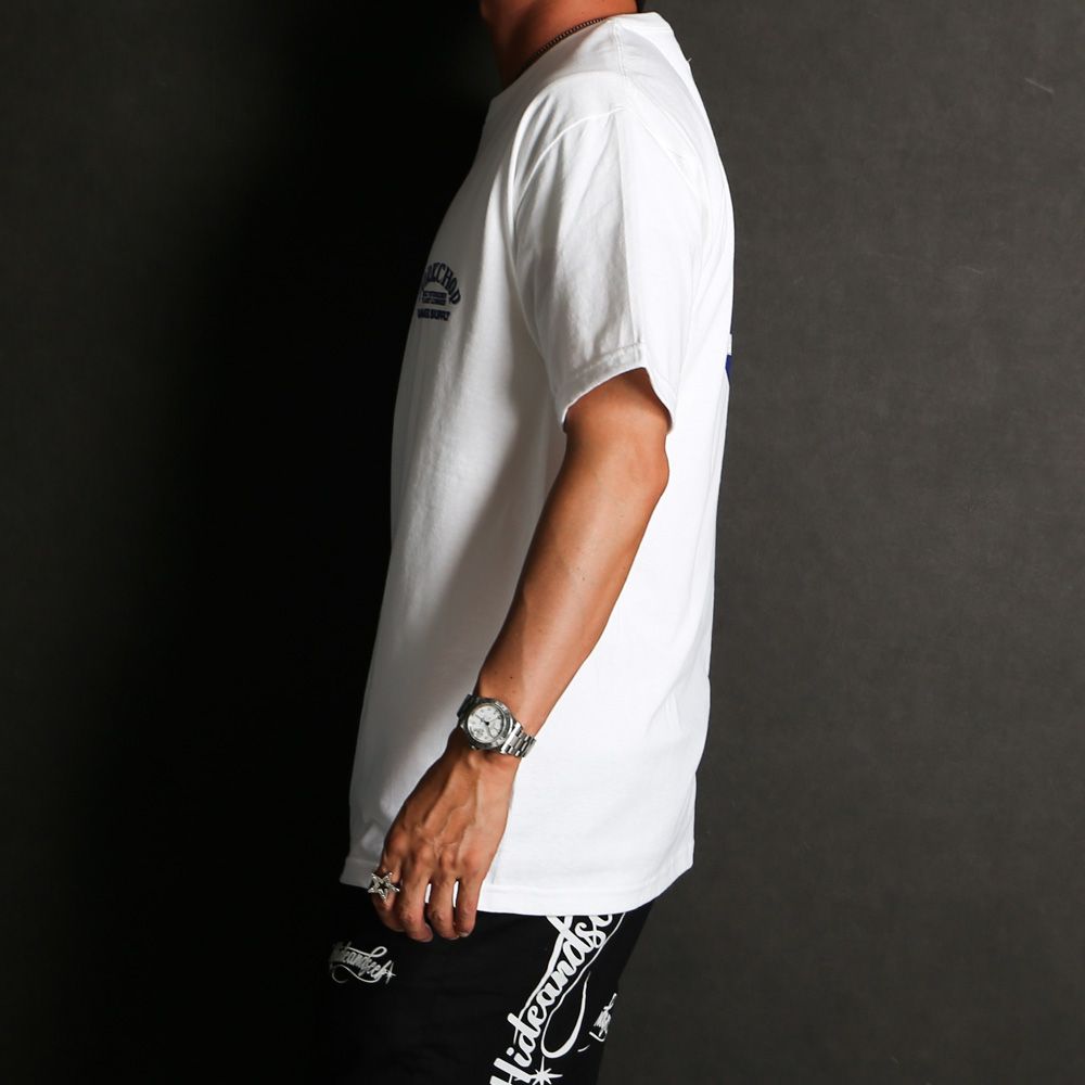 PORKCHOP 半袖シャツ ホワイト PORKCHOP GARAGE SUPPLY - CIRCLE PORK TEE (WHITE) / サークル