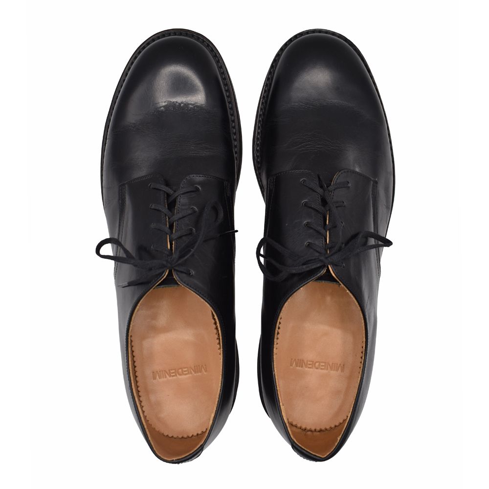 Leather Officer Shoes - BLK / MGK-009