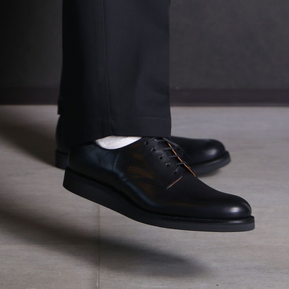 Leather Officer Shoes - BLK / MGK-009