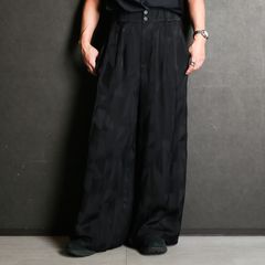 "GEOMETRIC JACQURD" RAYON CUPRA TROUSERS / トラウザー / TA24SS-PT102