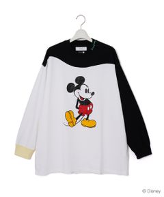 MICKEY ASYMMETRIC LONG SLEEVE TEE / Tシャツ / MIMI-TEE-U06