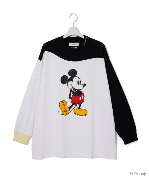 MICKEY ASYMMETRIC LONG SLEEVE TEE / Tシャツ / MIMI-TEE-U06