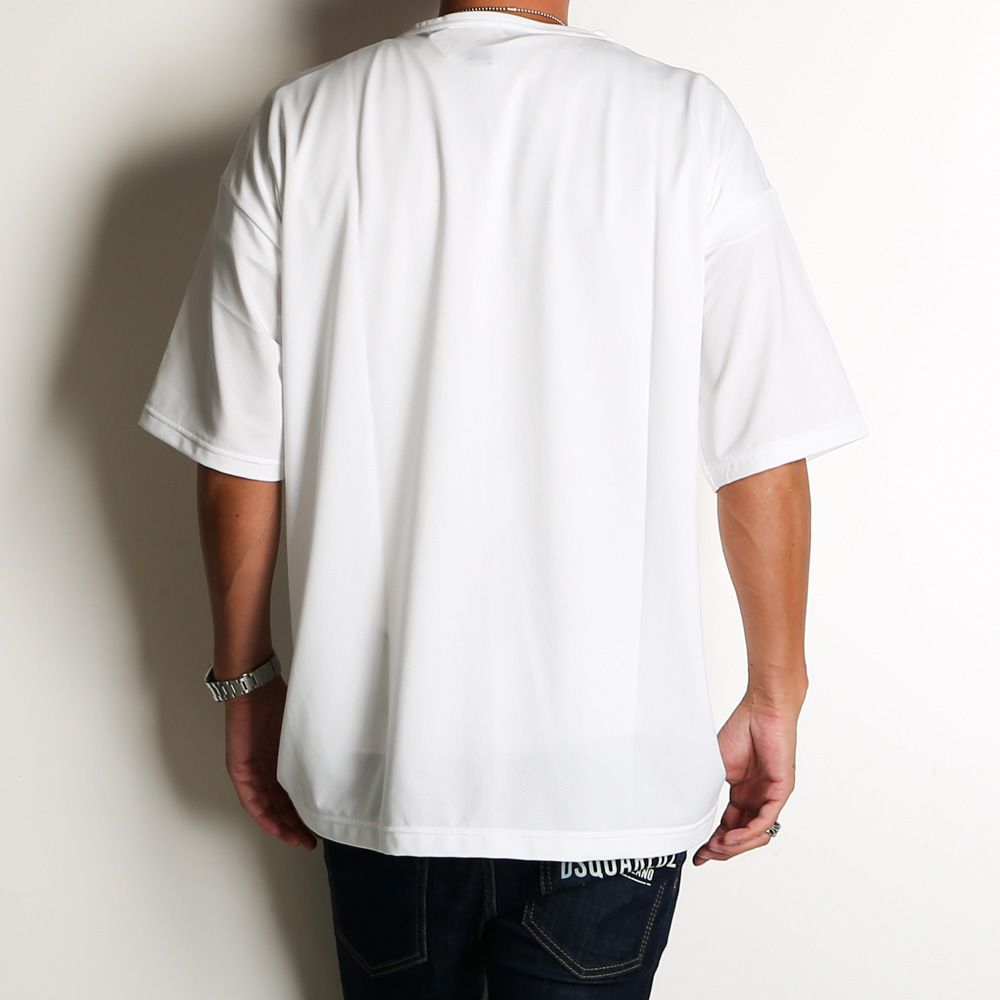 RC ROGO MESHLOOSE TEE / ドロップショルダー メッシュTシャツ / RC28-T-004