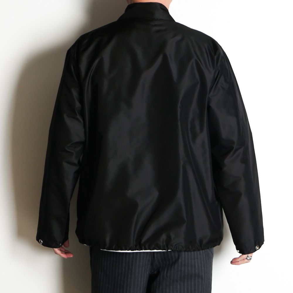 【ラスト1点-サイズ2】 COACH JACKET Ⅲ - BLACK / シルクタフタ - コーチジャケット / A26A12BL02C