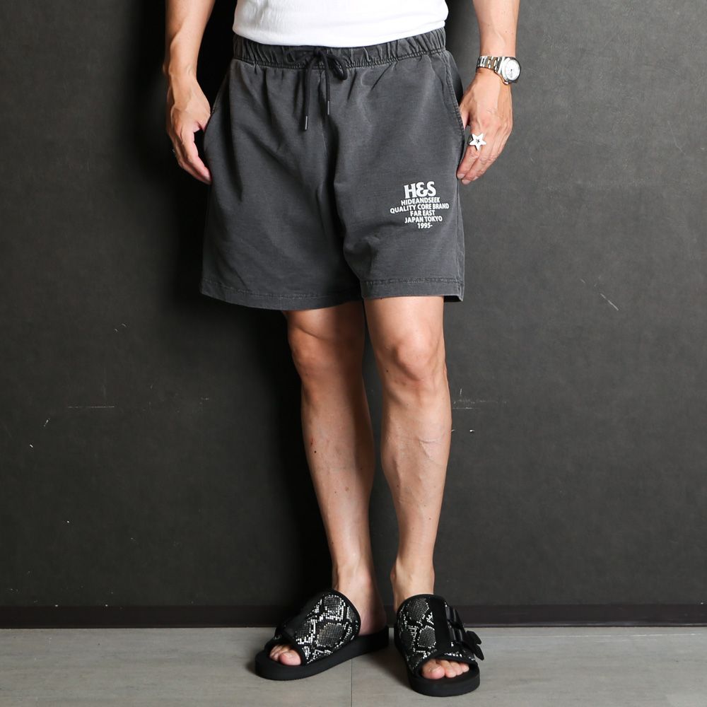 HideandSeek - Logo Short (24ss) - D-BLK / ショートパンツ