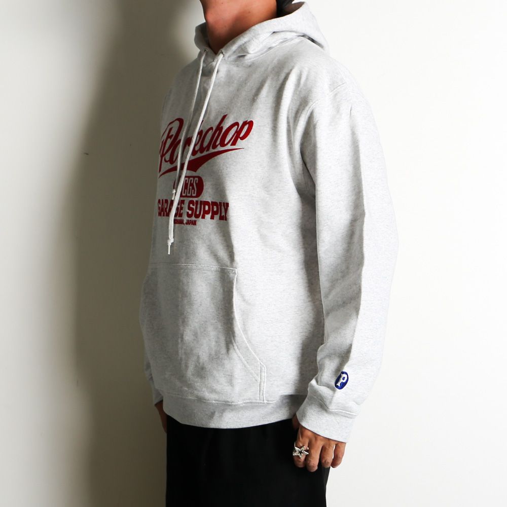 SCRIPT COLLEGE HOODIE - ASH / プルオーバーパーカー