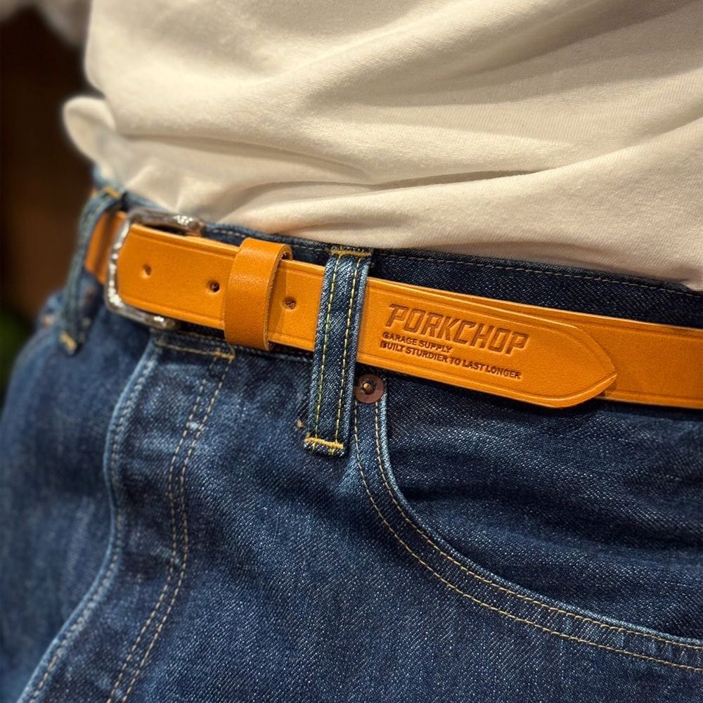 LEATER BELT 01 - Camel / レザーベルト