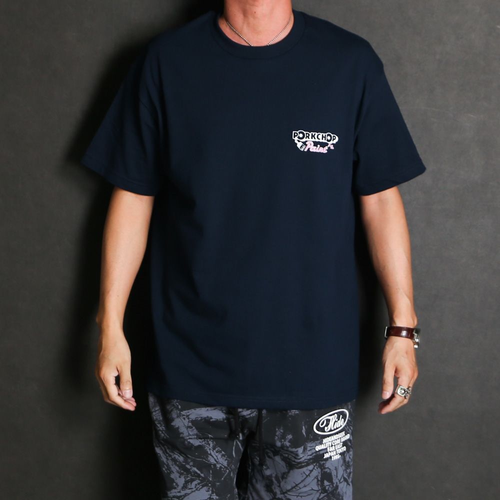 PCP PORK TEE - NAVY / ショートスリーブTシャツ
