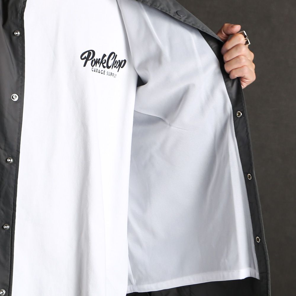 SCRIPT PORK COACH JKT - CEMENT / コーチジャケット