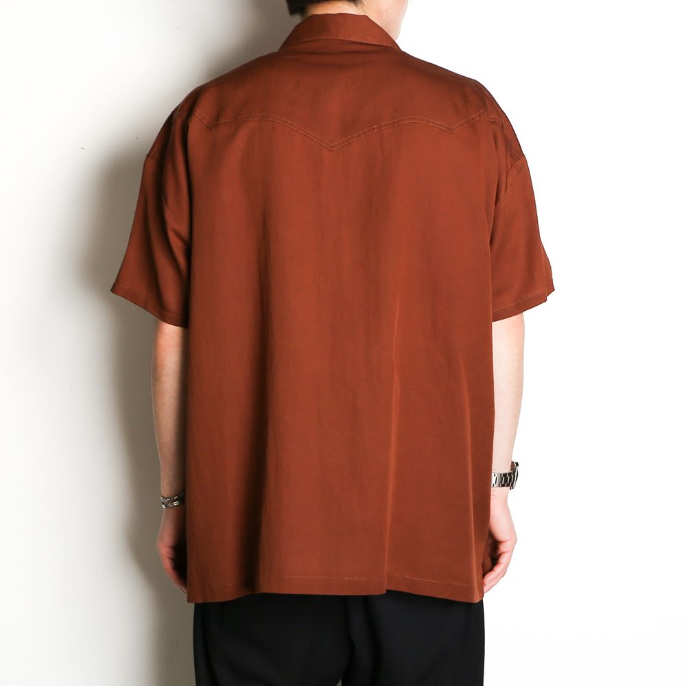 TE TWILL WIDE WESTERN H/S SH / ウエスタンヨーク ワイドシルエットシャツ / 379116