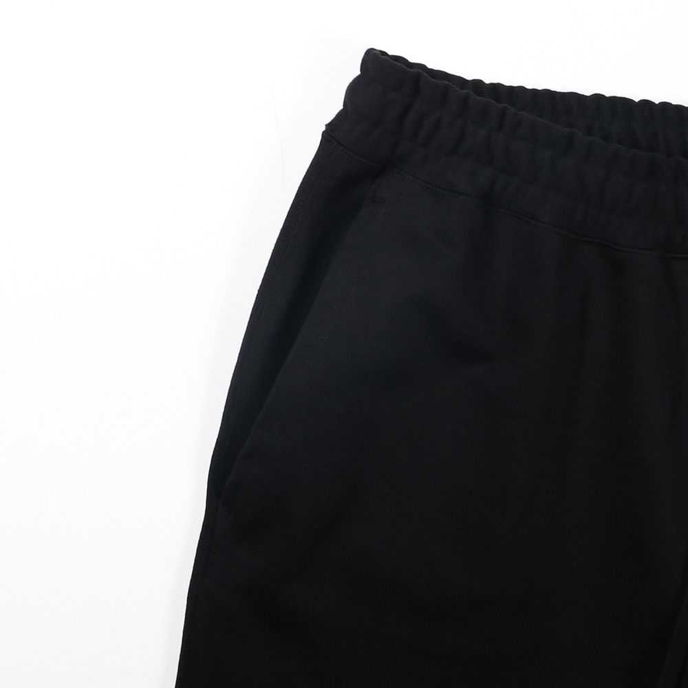 GYM SHORTS - BLACK / オーガニックコットンヘビー吊裏毛 - ジムショーツ / A26A09PT02B