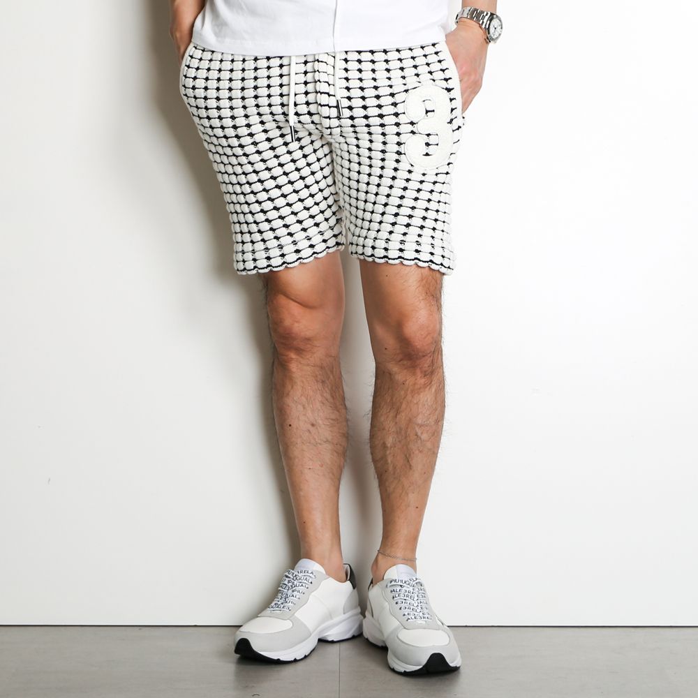 BIG WAFFLE "3" KNIT SHORTS / ビッグワッフル ハーフパンツ / USB-21029