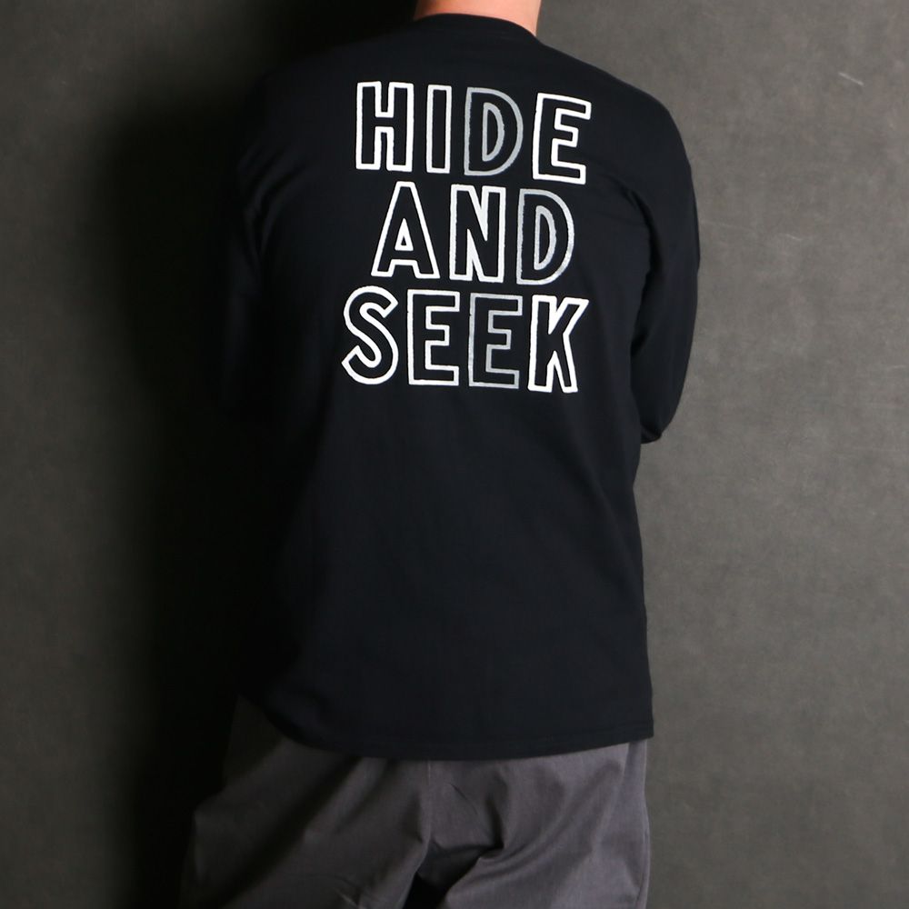 " HIDEANDSEEK × Toru Nishiura " / Original H&S L/S Tee - BLK / Tシャツ / H30th-010426