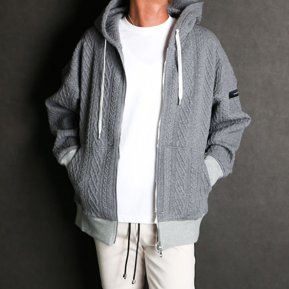 RESOUND CLOTHING - ROPE zip loose hoodie / ジップアップパーカー