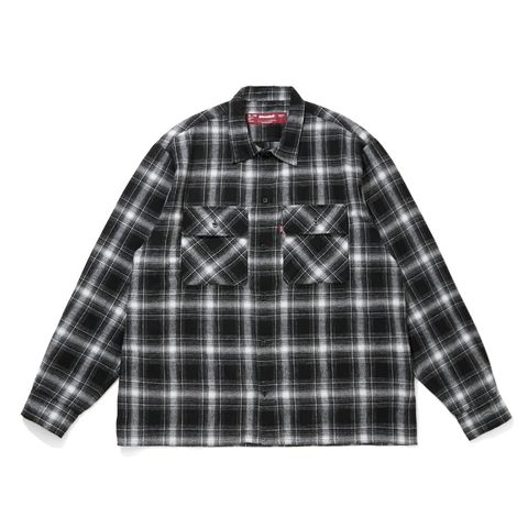 Ombre Check L/S Shirt (26ss) - BLK / オンブレチェックシャツ / HS-020526