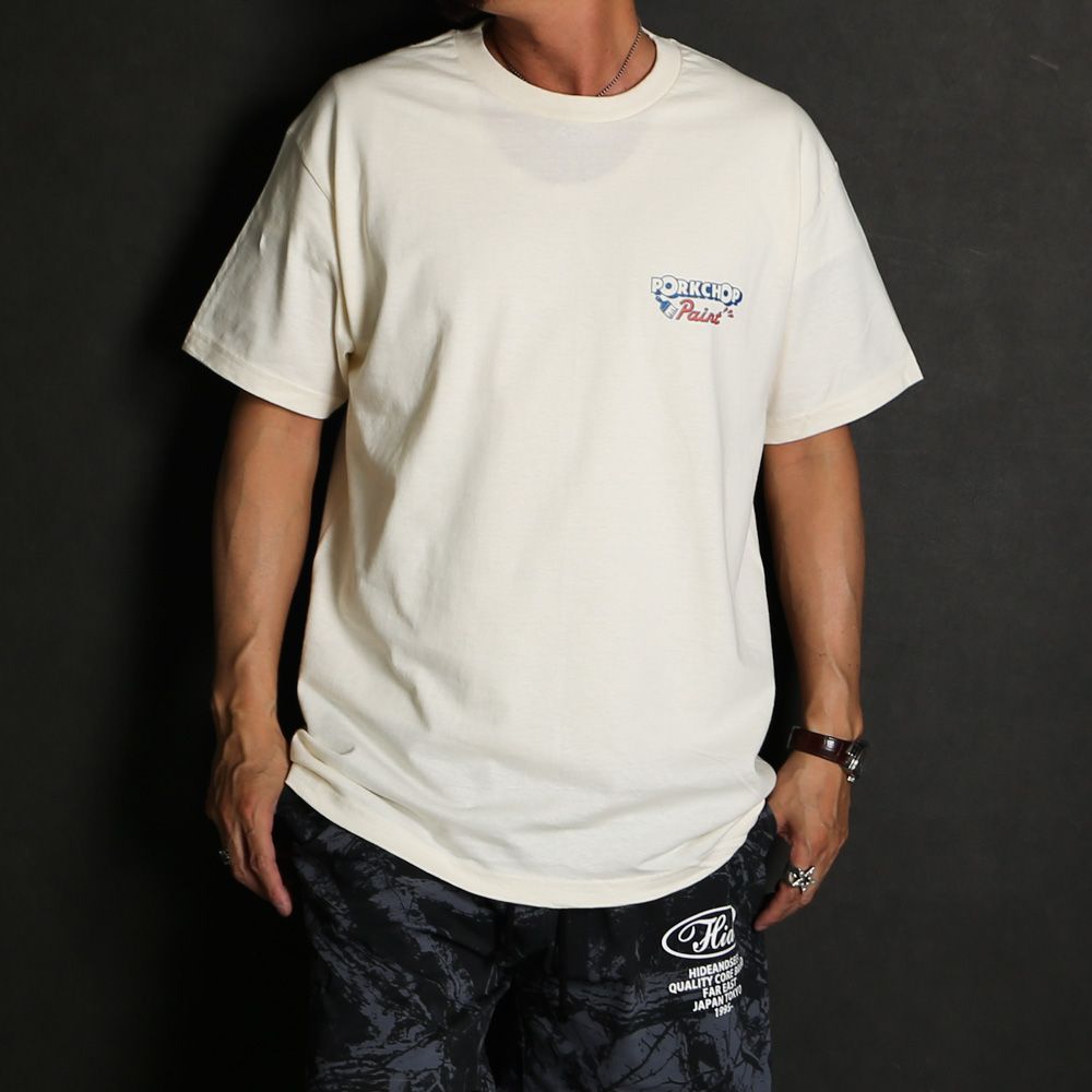 PORKCHOP - PCP PORK TEE - CREAM / ショートスリーブTシャツ