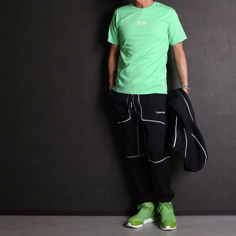 【Calvin Klein Jeans】【SY32 by SWEET YEARS】【Y-3】セットアップコーディネート(BLACK×GREEN)