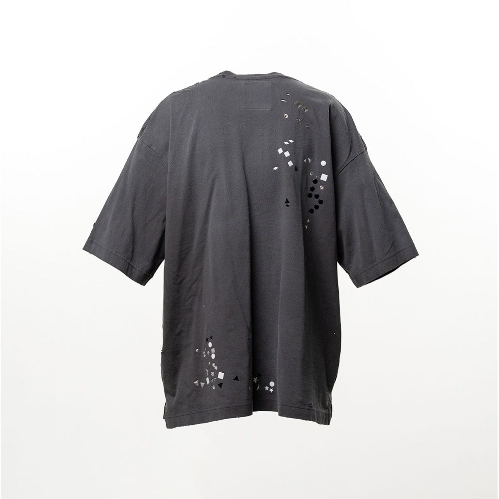 Embellished Sticker Tee - BLACK / エンブリッシュド ステッカー Tシャツ / A16TS592