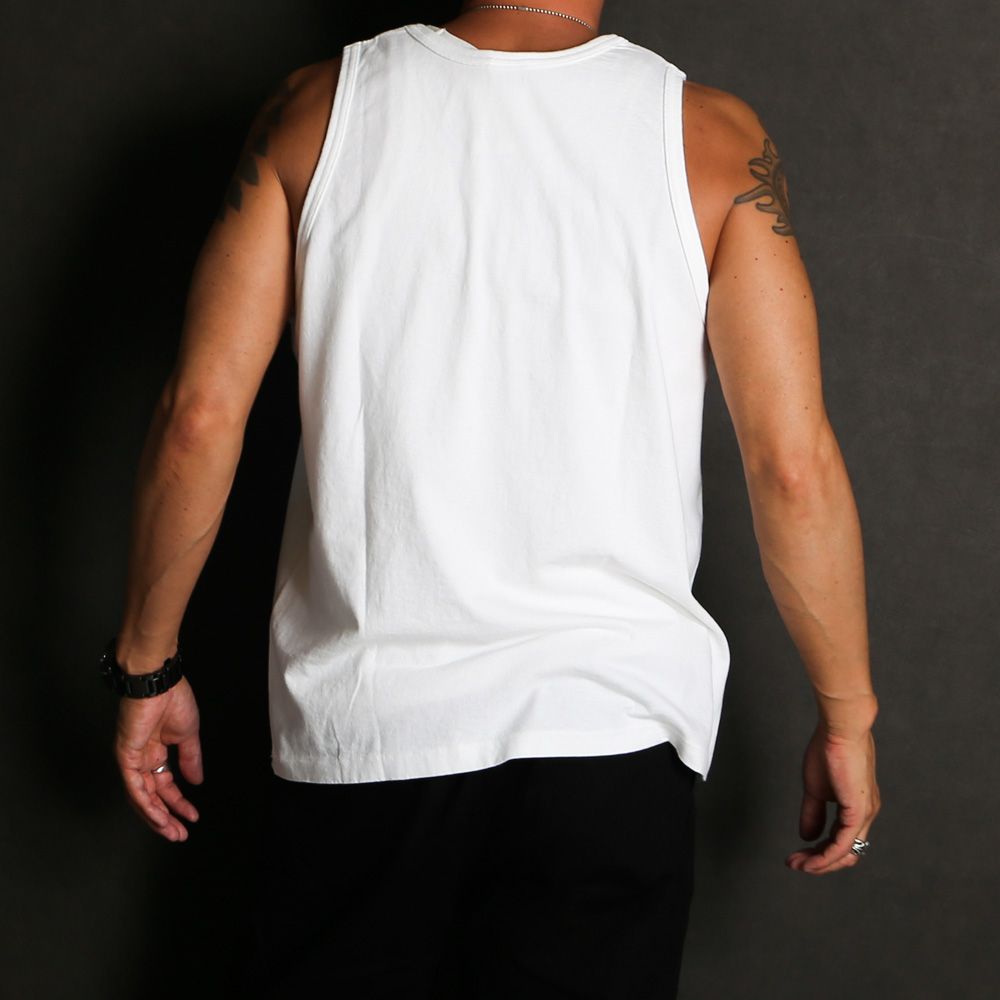 【ラスト1点-サイズM】 SD US Cotton Logo Tank - White / タンクトップ / TSTNG080