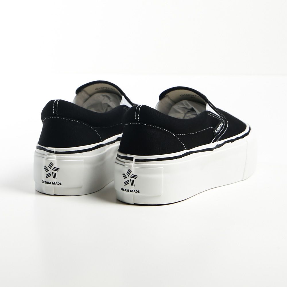 "Cornell" Platform Slip on Sneaker - BLACK / "コーネル" プラットフォーム スリッポンスニーカー / G15FW703