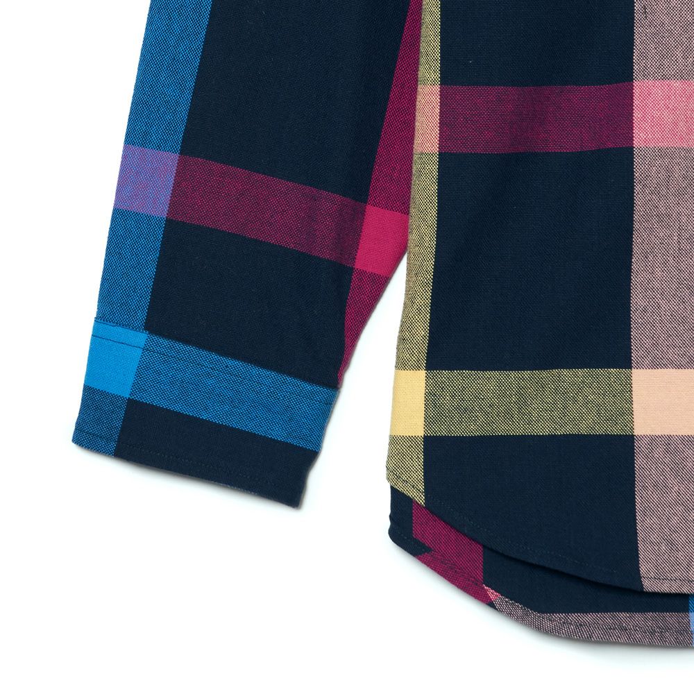 × BIG MAC / SHIRT - NAVY CHECK / 2242-SH31-011 peg