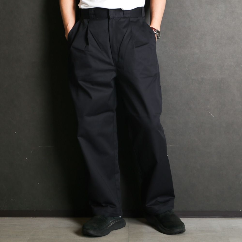 × DICKIES / 2TUCKS TROUSERS - BLACK / 2261-CP40-029