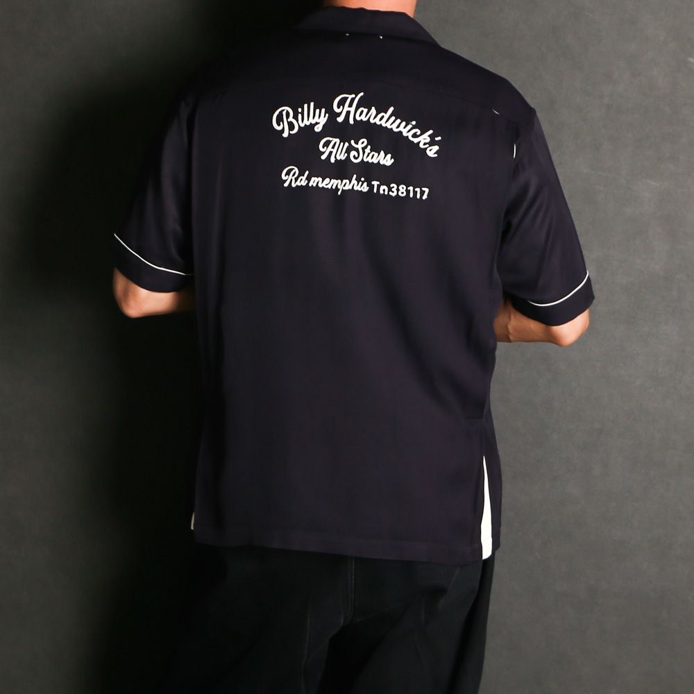 B.H.All Stars Rayon Bowling SH - BLK / 2604-5001
