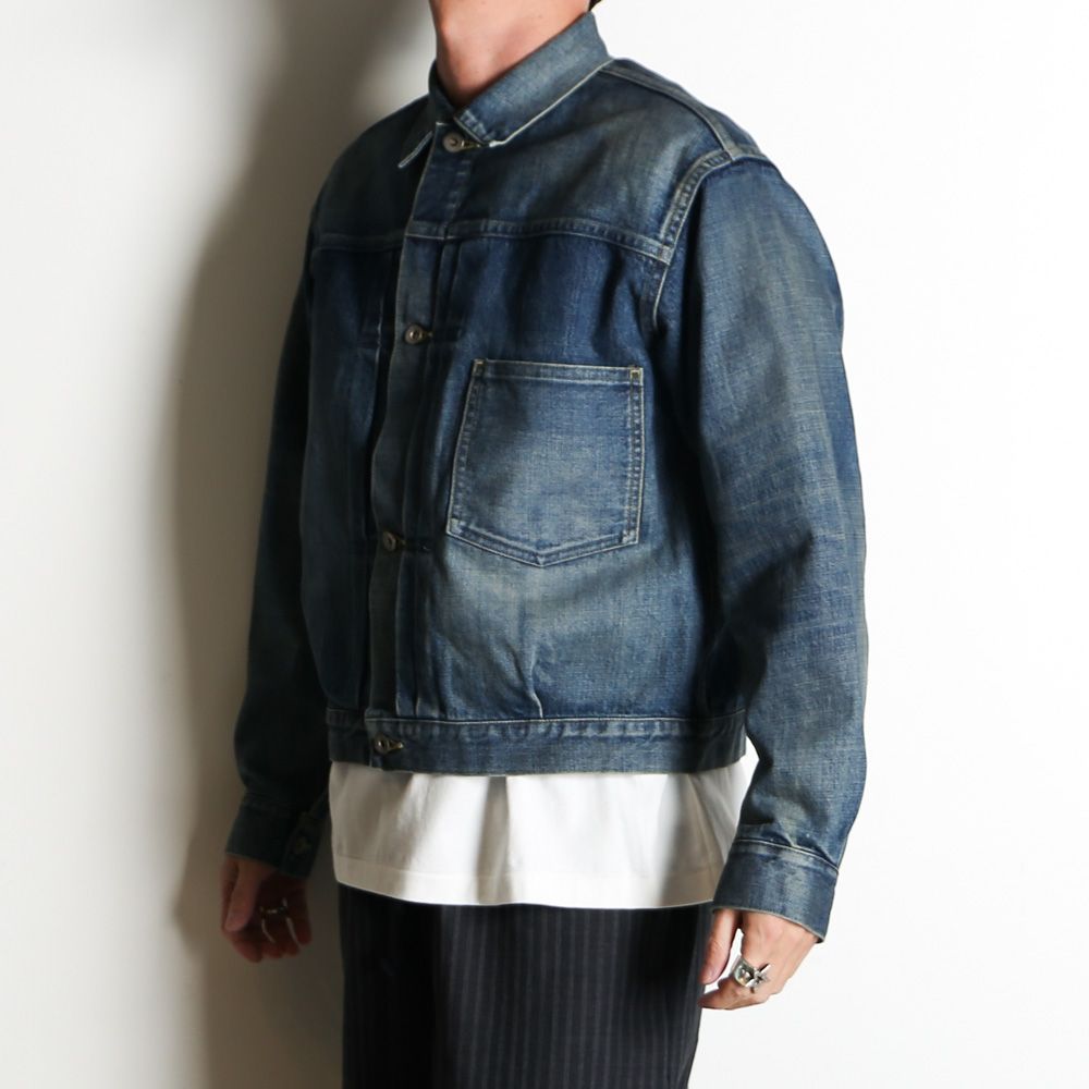 DENIM JACKET - INDIGO V.W / オーガニックコットン 13.5oz セルビッチデニム - TYPE-1 デニムジャケット / M26A10BL11C