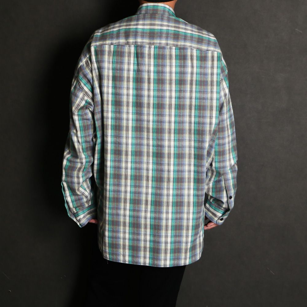 Check Long Sleeve Shirt - Green / チェック ロングスリーブ シャツ / J17SH186