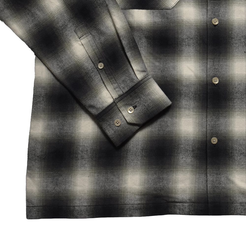 C.Flannel Ombre Open Collar SH - BLT / 2509-5004
