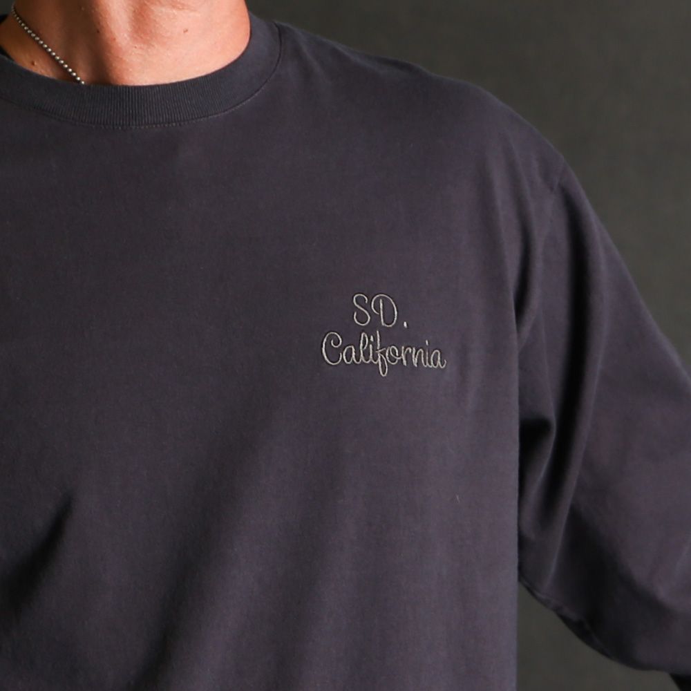 SD US Cotton Logo LS T - BLACK / Tシャツ / TSOLD120
