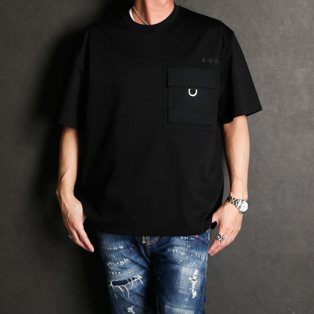 TATRAS - VENTO - ヴェント - BLACK / Tシャツ / MTLA24S8008-M