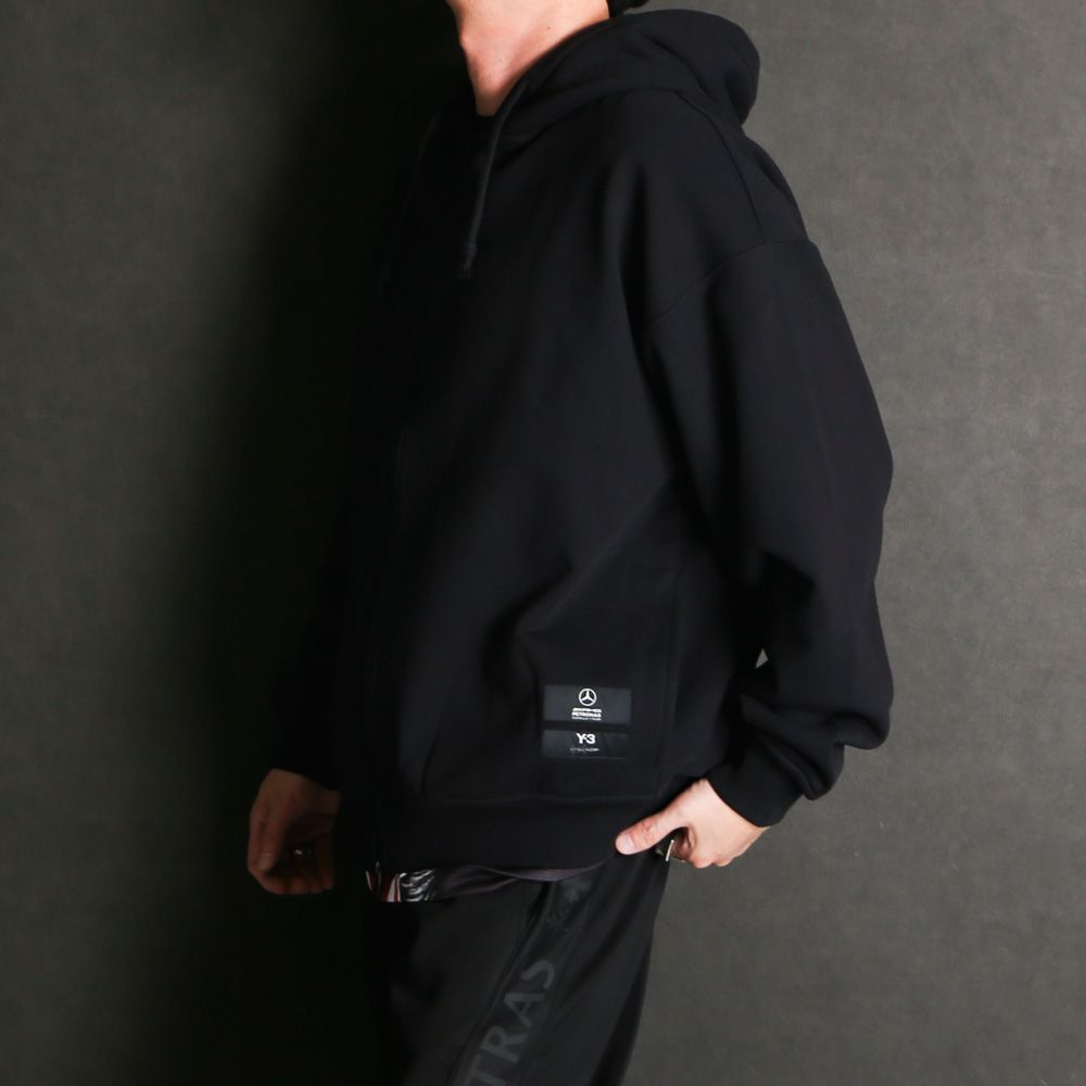 U F1 ZIP HOODIE - BLACK / ジップアップ パーカー / KR2242