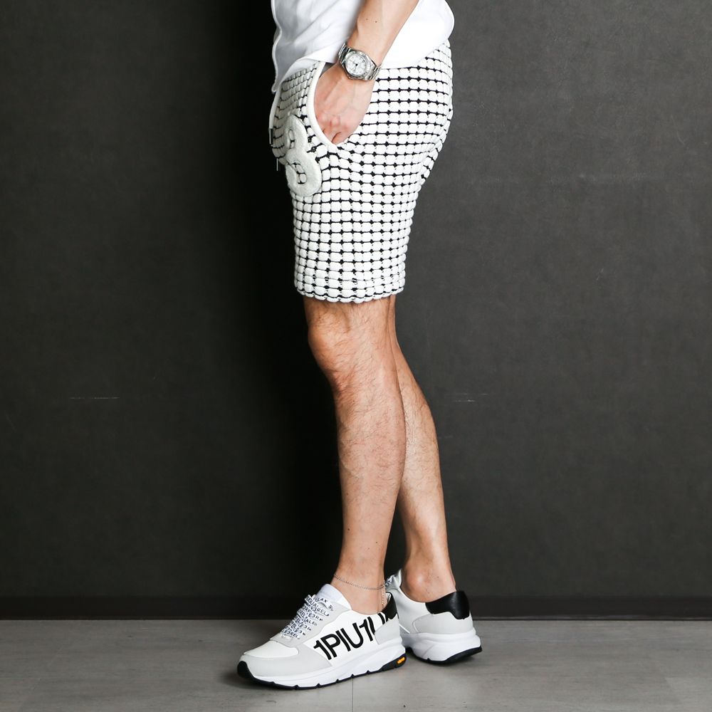 BIG WAFFLE "3" KNIT SHORTS / ビッグワッフル ハーフパンツ / USB-21029
