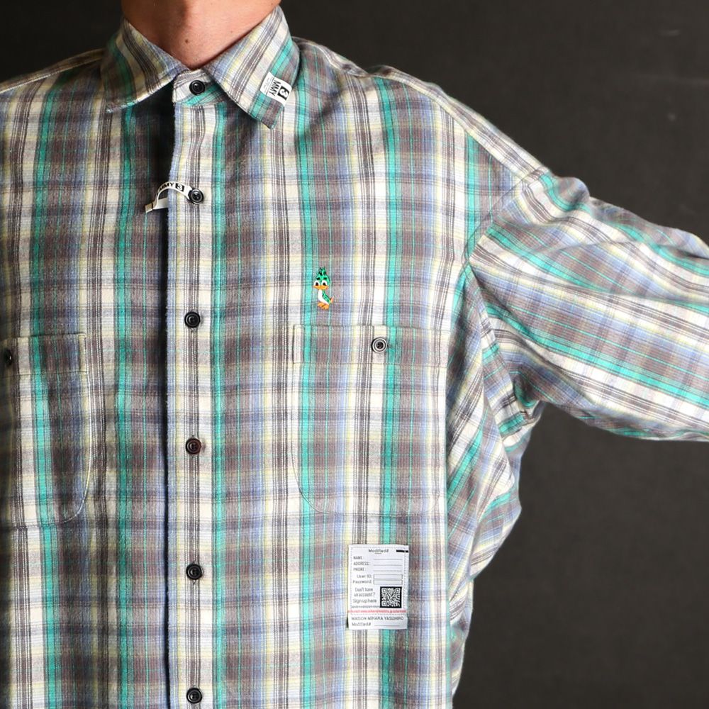 Check Long Sleeve Shirt - Green / チェック ロングスリーブ シャツ / J17SH186