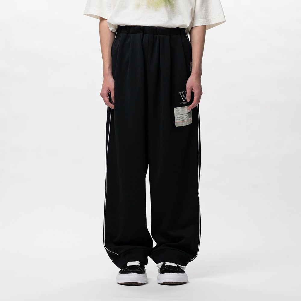 Amateur Sewn Like Track Pants - BLACK / アマチュア ソーン ライク トラックパンツ / A16PT582